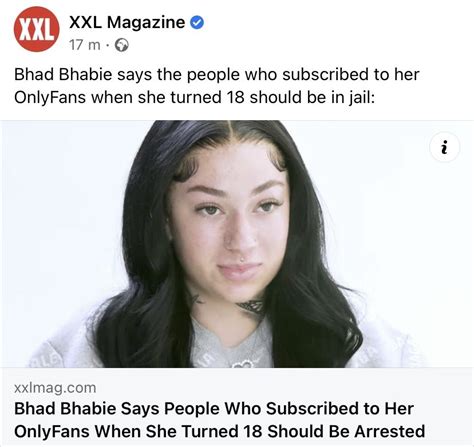 bhad bhabie onlyfans nsfw|Bhad Bhabie Says People Who Joined Her OnlyFans When She。